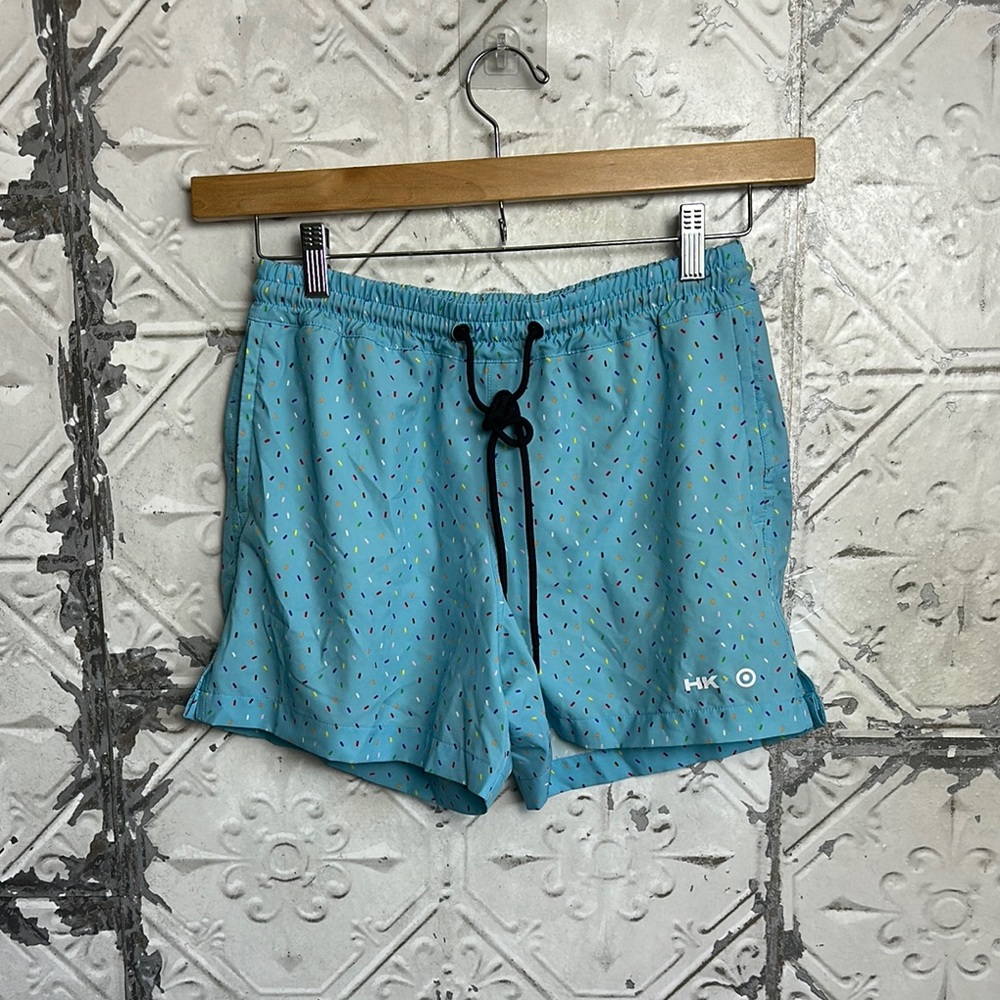 Humankind Light Blue confetti rainbow pride Athletic Shorts